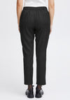 Fransa Pamila Slim Leg Tapered Trousers, Black