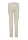 Fransa Blenda Slim Leg Check Trousers, Sand