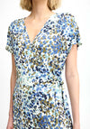 Fransa Dottie Wrap Midi Dress, Blue Multi