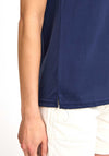 Fransa Joselyn V Neck T-Shirt, Navy Blazer