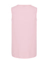 Fransa Maddie V-Neck Linen Top, Pink Frosting