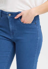 Fransa Luxe Capric Slim Leg Denims, Blue