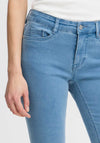 Fransa Luxe Capric Slim Leg Denims, Light Blue