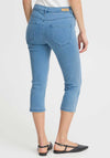 Fransa Luxe Capric Slim Leg Denims, Light Blue