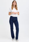 Fransa Luxe Sarah Straight Leg Jeans, Dark Blue Denim