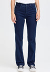 Fransa Luxe Sarah Straight Leg Jeans, Dark Blue Denim