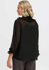 Fransa Lee Ruffle Detail Blouse, Black