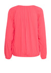 Fransa Lalu Textured Blouse, Pink