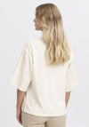 Fransa Aurora Heavy T Shirt, Cream