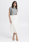 Fransa Aurora Midi Skirt, Cream