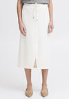 Fransa Aurora Midi Skirt, Cream