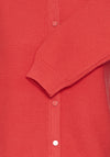 Fransa Kateleen knitted Buttoned Cardigan, Red