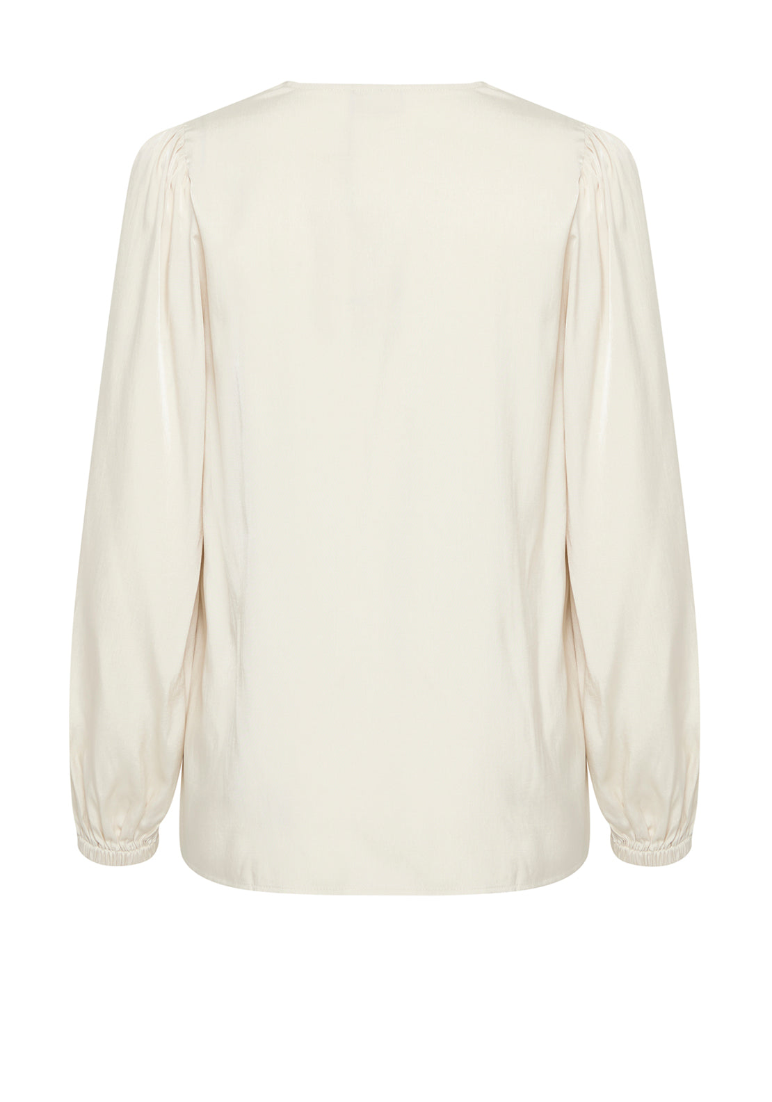 Fransa Diana Crochet Detail Blouse, Cream