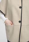 Fransa Elisabeth Button Front Jacket, Beige