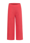 Fransa Manua Cotton Wide Leg Culottes, Pink