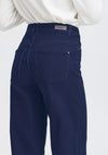 Fransa Hanna Luxe Wide Leg Jeans, Blue