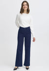 Fransa Hanna Luxe Wide Leg Jeans, Blue