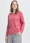 Fransa Karianne Dobby Knit Sweater, Pink
