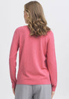 Fransa Karianne Dobby Knit Sweater, Pink