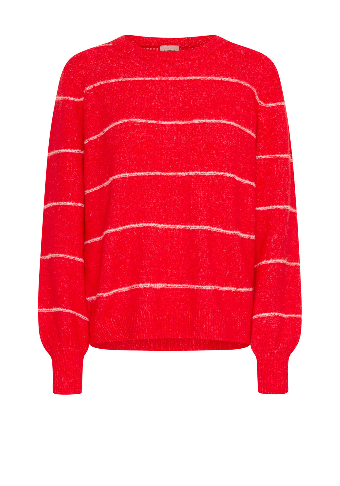 Fransa Kendra Striped Jumper, Red