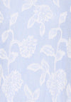 Fransa Lani Floral Striped Blouse, Blue and White