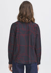 Fransa Daphne Abstract Print Shirt, Navy and Red