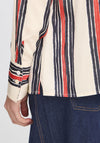 Fransa Alda Striped Shirt, Beige Multi