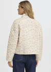 Fransa Claudine Floral Quilted Jacket, Cream