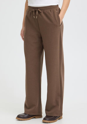 Fransa Priya Wide Leg Trousers, Brown