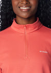 Columbia Womens Trek™ French Terry Half Zip Top, Juicy