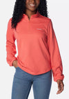 Columbia Womens Trek™ French Terry Half Zip Top, Juicy