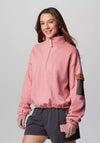 Columbia Womens Painted Peak™ Cropped Fleece, Pink Agave