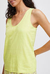 B.Young Falakka Linen Blend Top, Sunny Lime
