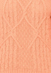 B.Young Yolgi Chunky Cable Knit Sweater, Shell Pink