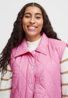B. Young Berta Quilted Waistcoat, Super Pink