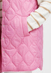 B. Young Berta Quilted Waistcoat, Super Pink