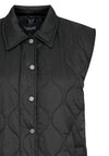 B. Young Berta Quilted Waistcoat, Black