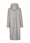 B.Young Avan Long Checked Coat, True Navy Mix
