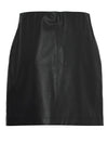 B.Young Daja Faux Leather Mini Wrap Skirt, Black