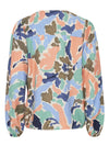 B.Young Hamma V-Neck Print Blouse, Crème De Menthe Mix