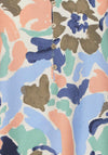 B.Young Hamma V-Neck Print Blouse, Crème De Menthe Mix