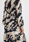 B.Young Hamma Marble Print A-Line Midi Dress, Birch Mix