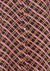 B.Young Trine Vibrant Pattern Crepe Blouse, Black Mix