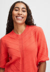 B.Young Manina Ribbed Sweater, Cayenne