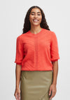 B.Young Manina Ribbed Sweater, Cayenne