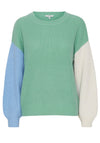 B.Young Otinka Colour Mix Jumper, Crème De Menthe