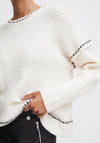 B. Young Yosima Textured Knit Jumper, Birch Mix