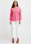 B.Young Talana V-Split Neckline Top, Super Pink
