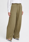B.Young Trissa Wide Leg Plisse Trousers, Aloe