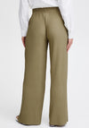 B.Young Trissa Wide Leg Plisse Trousers, Aloe